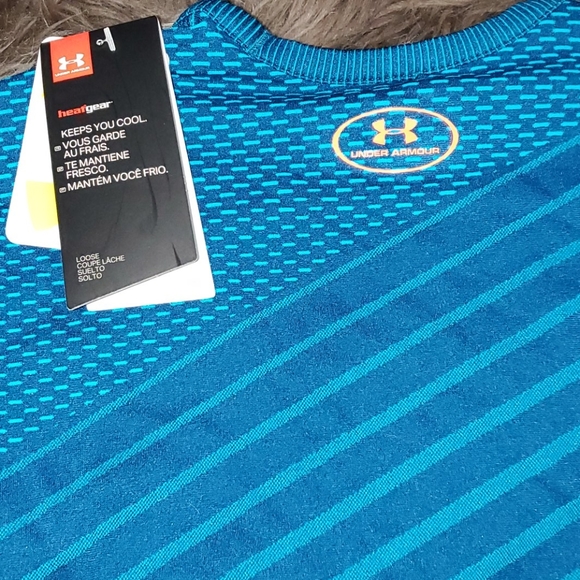 Under Armour Blue Heat Gear Long Sleeves NWT - Picture 3 of 5